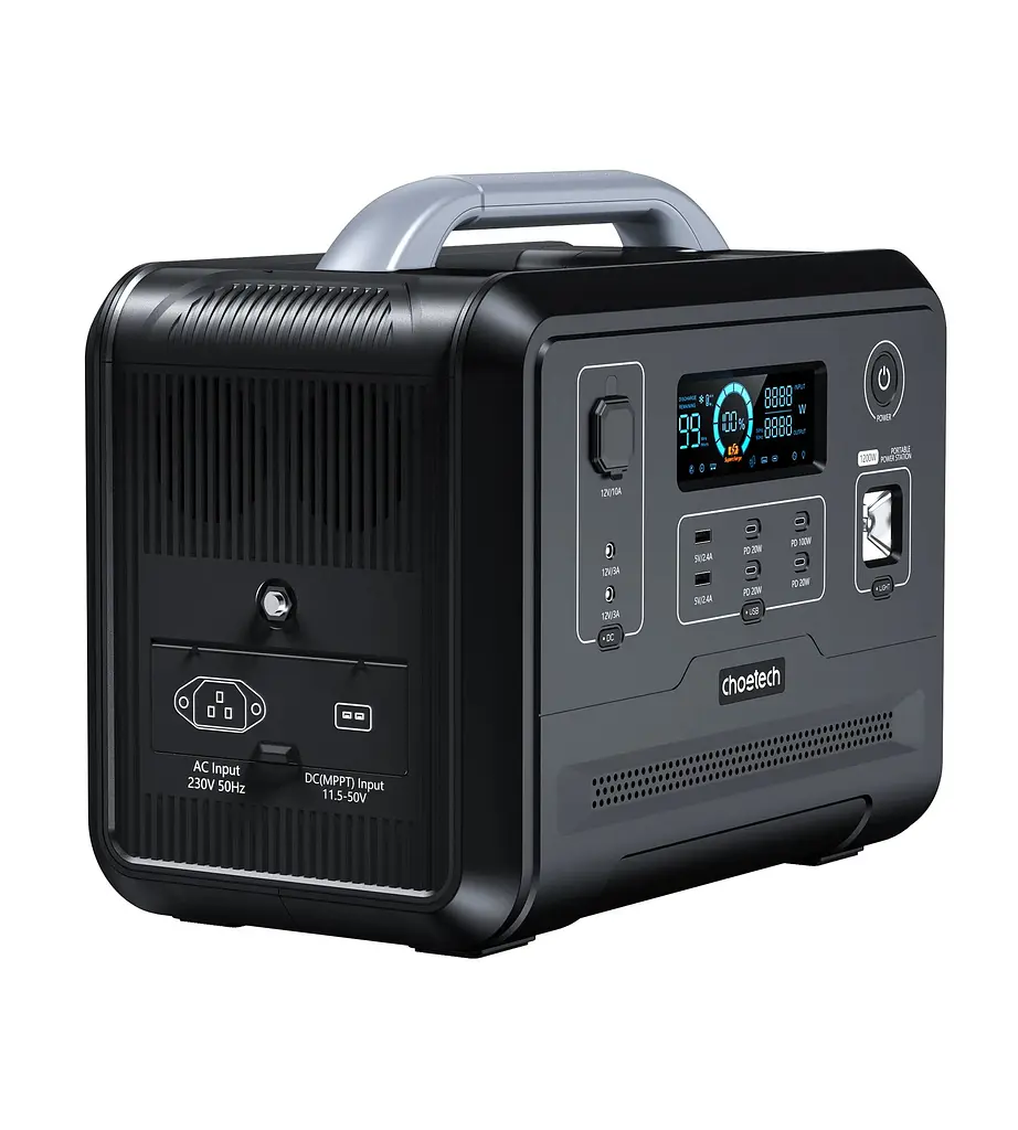 Зарядна станція Choetech 1200W (BS005-EU-BK) - фото 2
