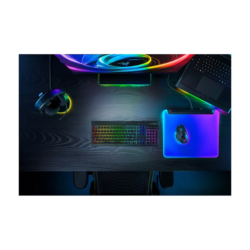 Клавіатура Razer BlackWidow V4 Low-Profile Wireless/Bluetooth/USB Green Switch UA Black (RZ03-05270100-R3M1) - фото 2
