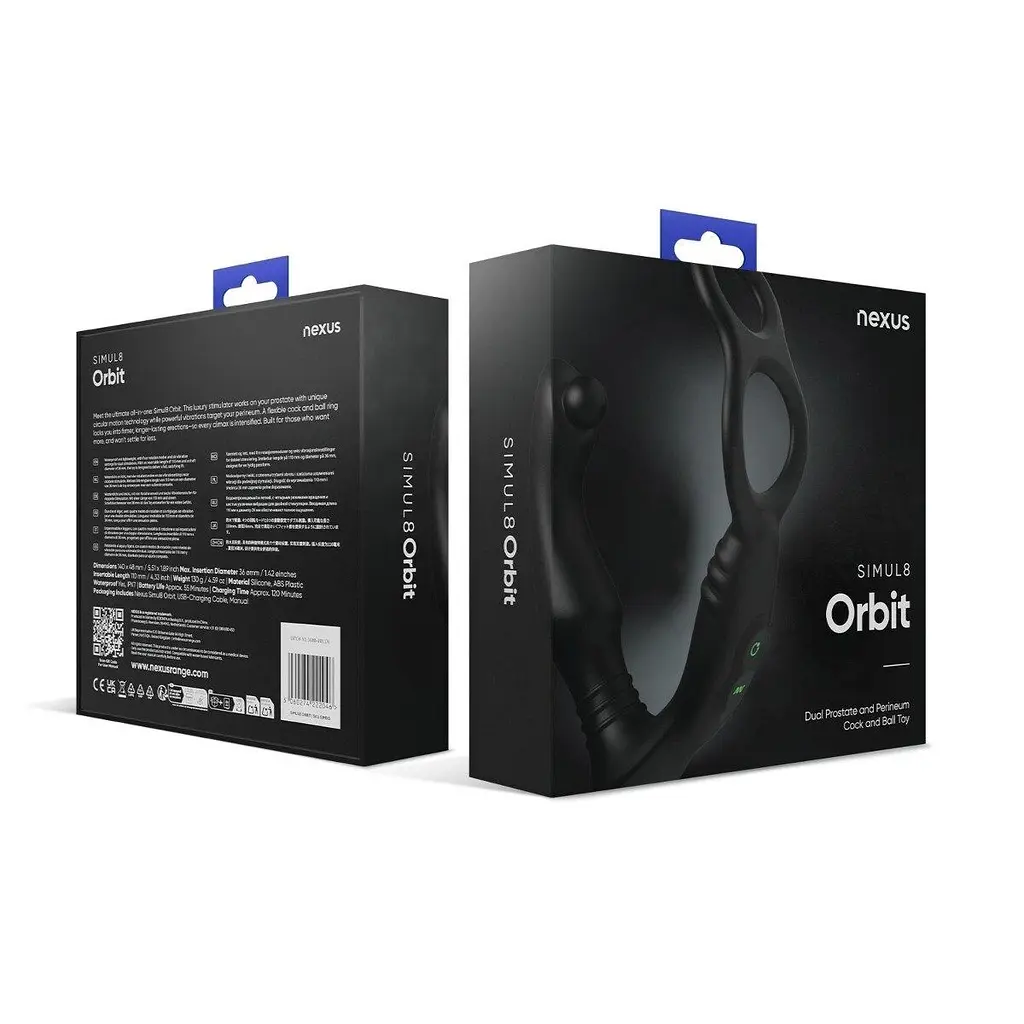 Стимулятор простати Nexus SIMUL8 Orbit Edition з ерекційним кільцем - фото 6