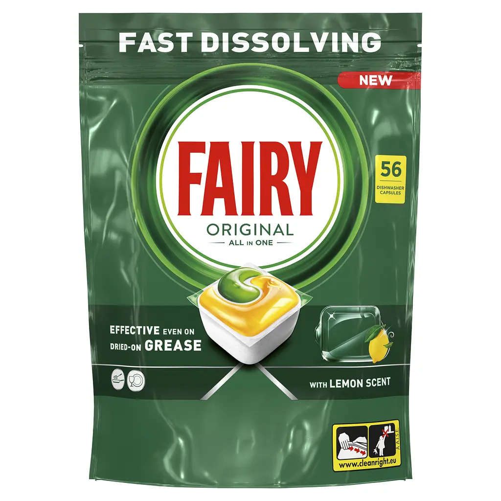 Капсулы для посудомоечных машин Fairy Original Все в 1, 56 шт. - фото 2