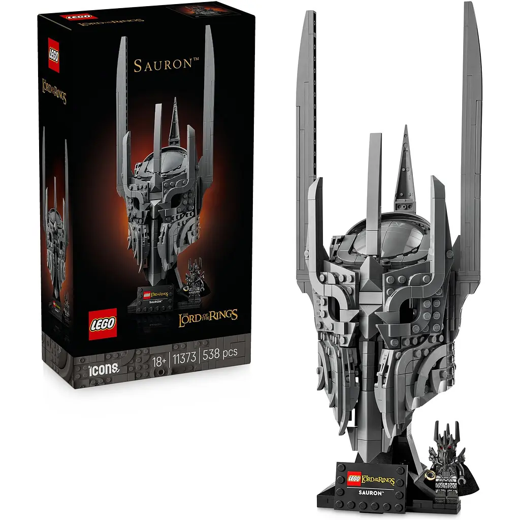 Конструктор LEGO Icons Володар перснів Шолом Саурона 538 деталей (11373) - фото 4