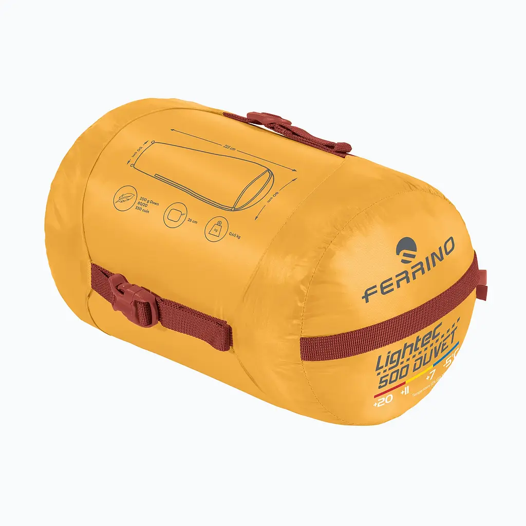 Спальний мішок Ferrino Lightec 500 Duvet RSD Down +7°C Yellow (86699NGG) - фото 3