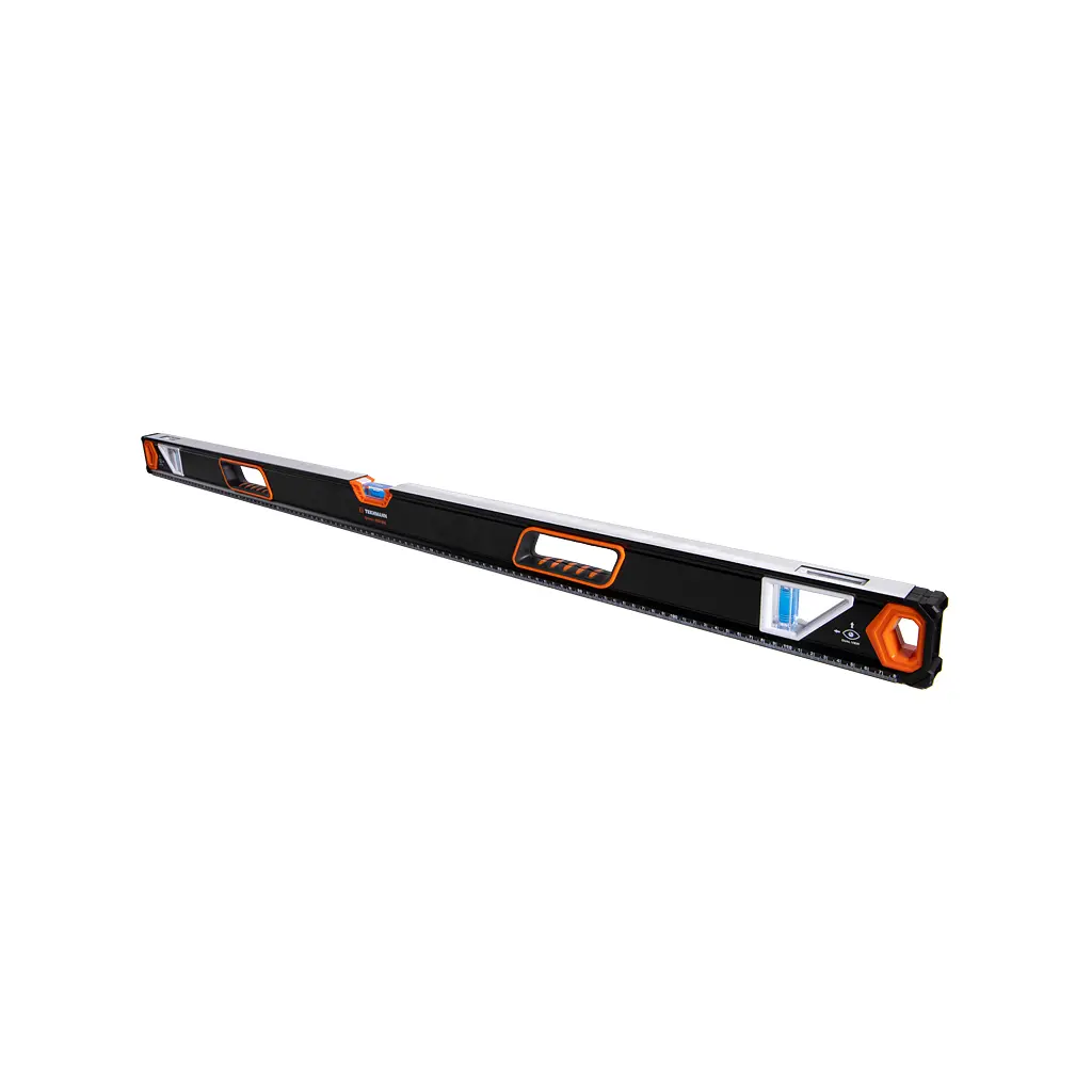 Уровень Tekhmann ударопрочный алюминиевый магнитный 2 окошка 1200мм (9001200) - фото 4