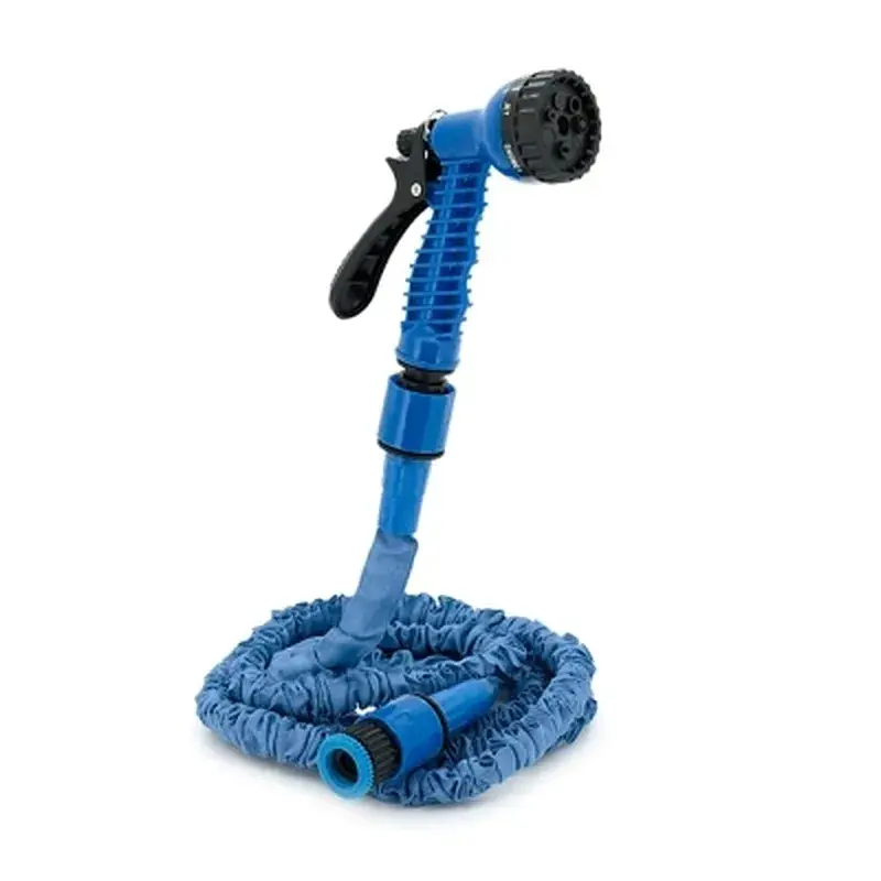 Шланг для поливу Voltronic KY-75B, 2,5-7.5м/25ft, + розпилювач, насадка на кран, Blue, Box (KY-75B)