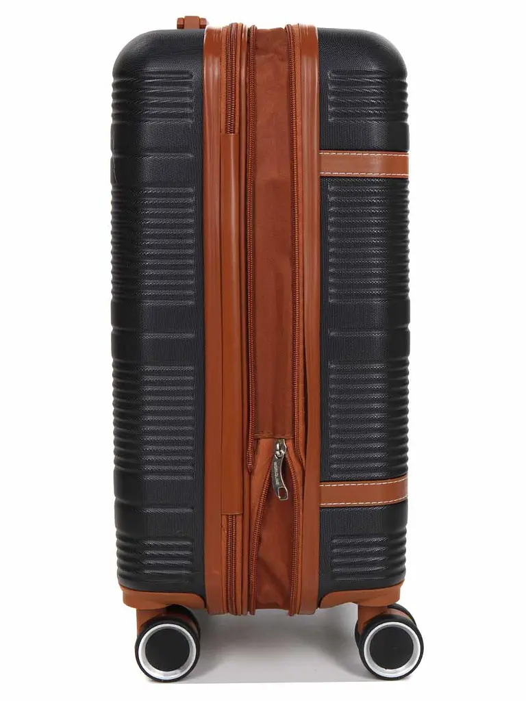 Валіза маленька S ABS-пластик Worldline Airtex 629 56×36×22см 38л Чорна - фото 7