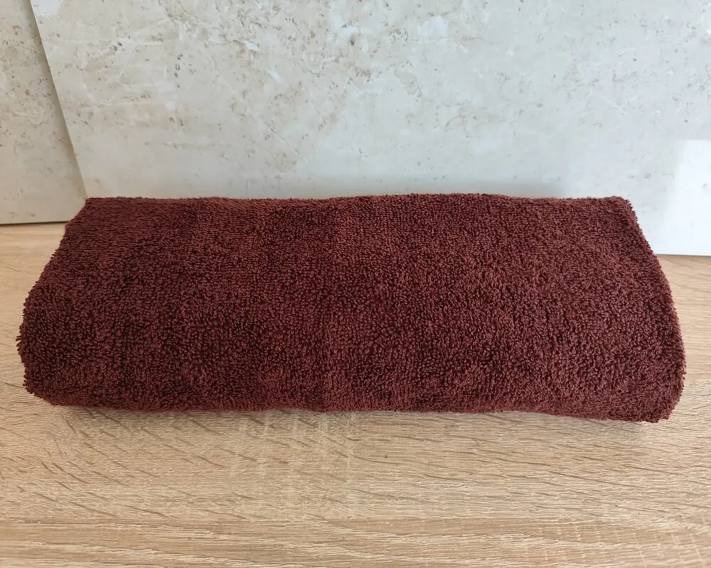 Рушник махровий Узбекистан 50х90 коричневий 400 г/м2 - фото 4