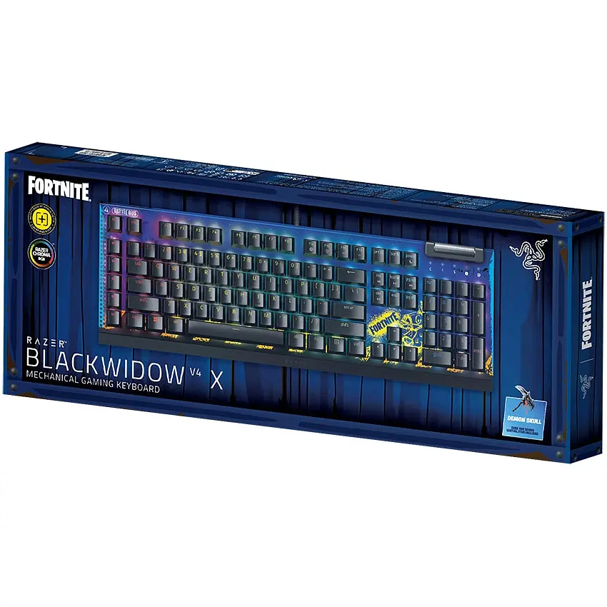 Клавиатура Razer BlackWidow V4 X Yellow Switch Fortnite Edition (RZ03-04703600-R3M1) [116933] - фото 5