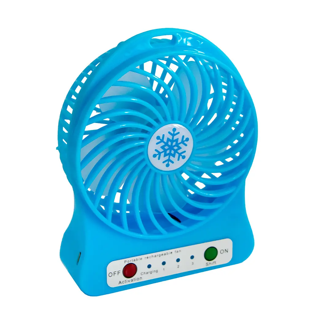 Портативний вентилятор на акумуляторі Portable Fan XSFS-01 Блакитний, мінівентилятор від usb (NS) - фото 4