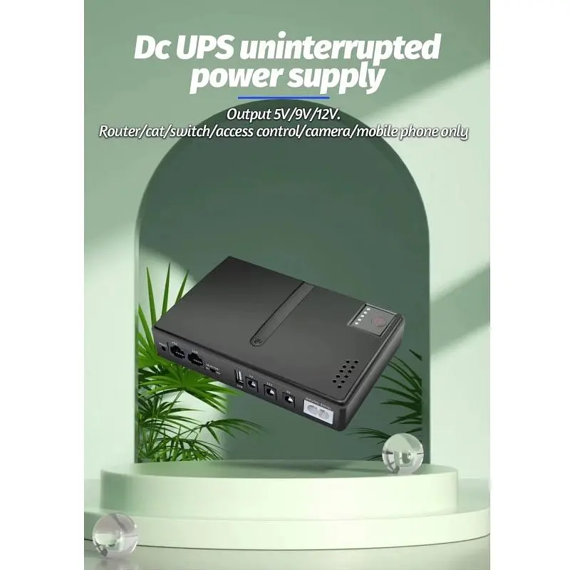ИБП UPS DC1018L POE под заменные АКБ 18650 4 шт. дизайн 2 Black - фото 7