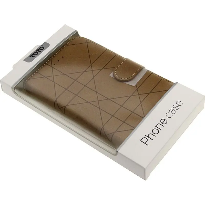 Чохол-книжка Toto Book Silicone Slide Universal Cover 6.5" (№3) Brown - фото 2