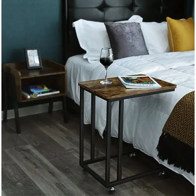 Журнальный столик приставной Leobert Angel на колесиках в стиле Loft - фото 3