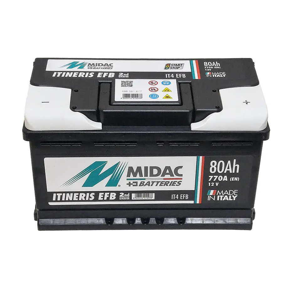 Аккумулятор 6СТ-80A MIDAC ITINERIS EFB START STOP, 12V, 80Ah, R EN770А - фото 2