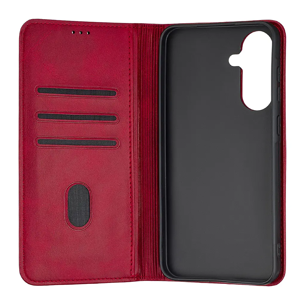 Чохол-книжка Premium Samsung A56 5G (A566) Dark Red - фото 2