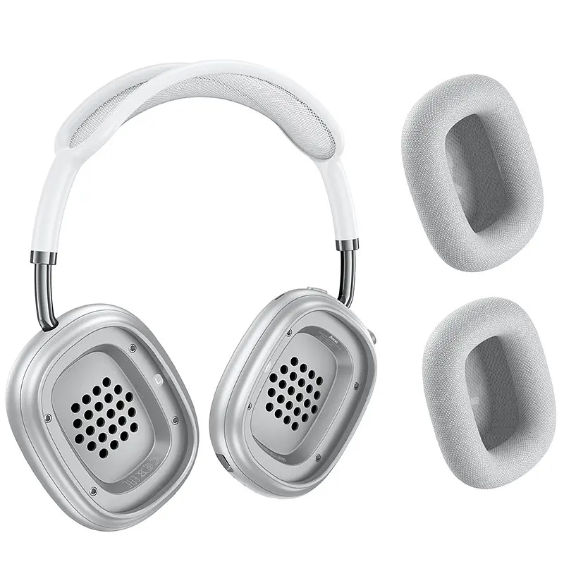 Навушники Hoco бездротові накладні W65 Happy BT headphones сріблясті - фото 3