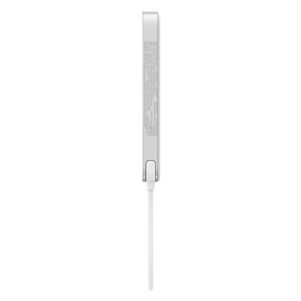Батарея універсальна Ugreen 10000mAh 30W 1xUSB-C + 15W Magnetic Wireless + cable USB-C white (75983B) - фото 3