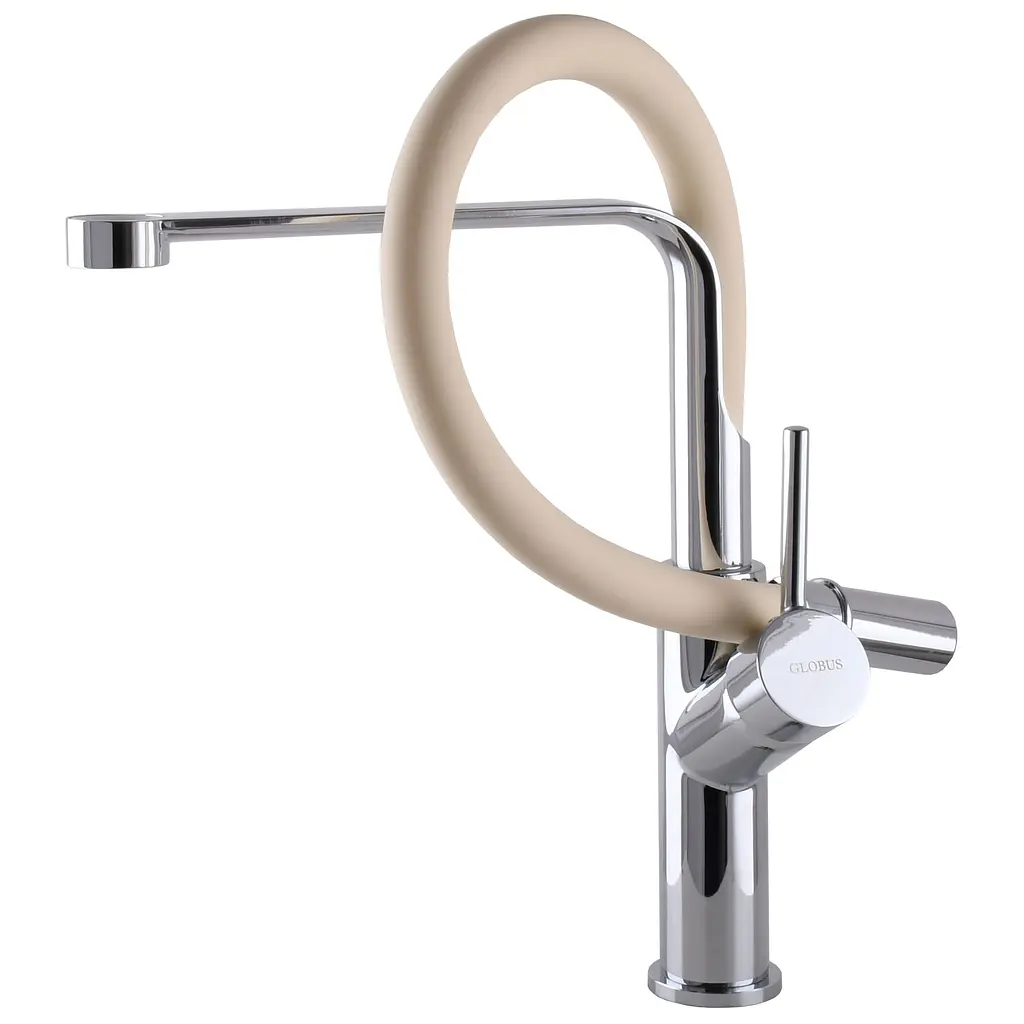 Змішувач для кухні Globus Lux Denver Flex GDF-32-00-06 бежевий (24664) - фото 7