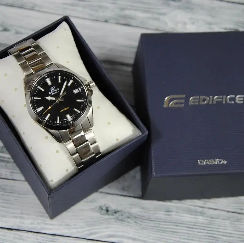 Часы мужские наручные водонепроницаемые Casio Edifice EFV-100D-1AVUEF Оригинал японские (модуль 5507) - фото 9