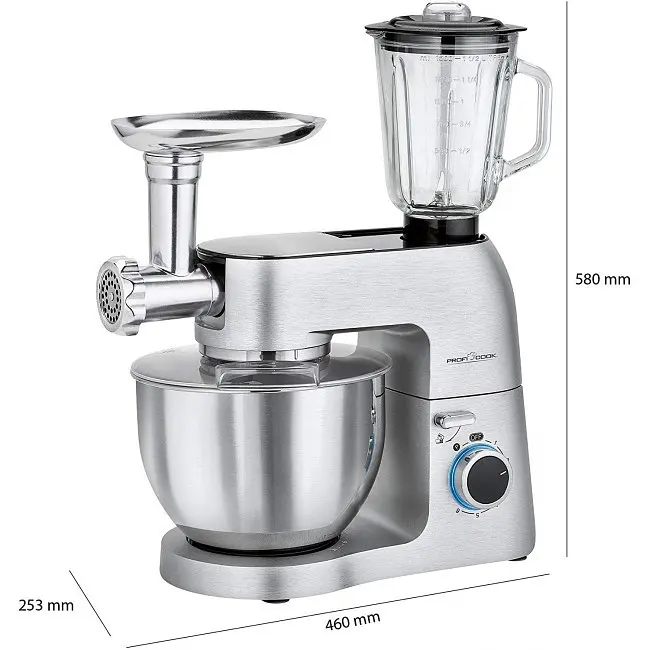 Кухонний комбайн-тестоміс Profi Cook PC-KM 1189 6.7л - фото 3