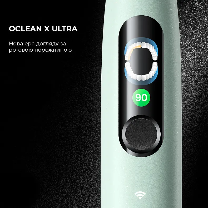 Электрическая зубная щетка Oclean X Ultra Set Green OLED - фото 2