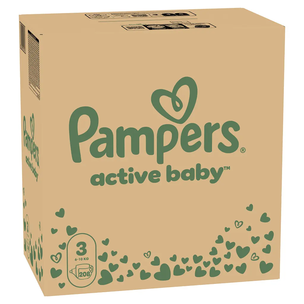 Підгузки Pampers Active Baby Midi Розмір 3 (6-10 кг) 208 шт (8001090910745) - фото 2
