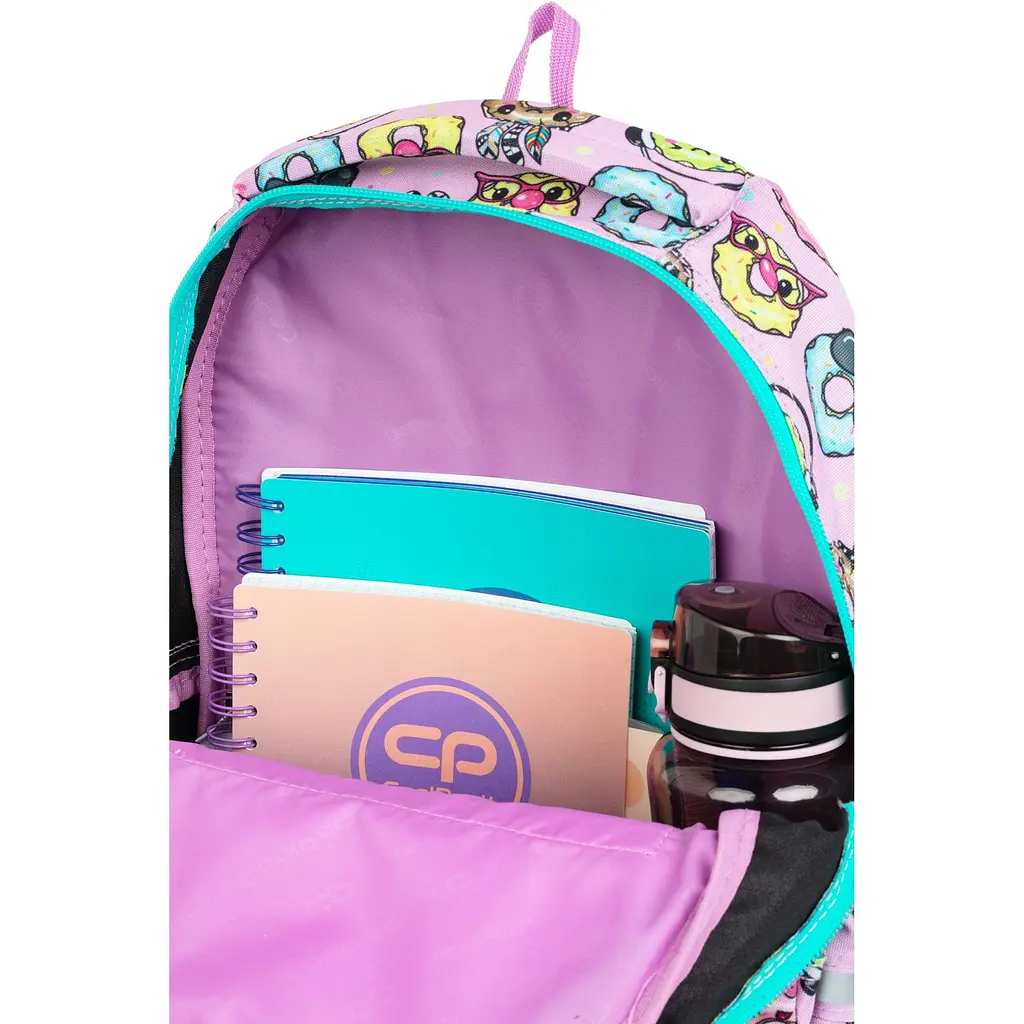Набір: Рюкзак CoolPack Joy S Happy Donuts, 21 л 39х28х17 см (F048665)  + Пенал на блискавці СoolPack Clipper Happy Donuts з органайзером для ручок 20х14х3 см (F076665) - фото 7