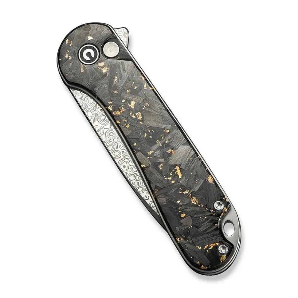 Ніж складаний кишеньковий Civivi Elementum II, (7.5 см) Damascus/карбоновий Fiber & Resin - фото 5