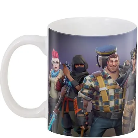 Кружка GeekLand Fortnite Фортнайт FT.FT.02.04 все персонажи 330 мл белая - фото 3