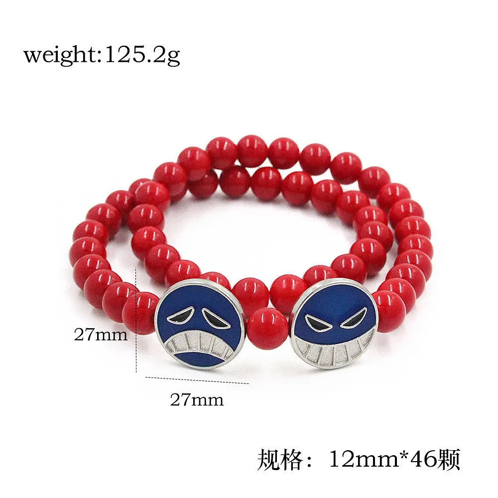 Намисто Ван Піс Ейс One Piece Ace 1 см CH ОР A B 02 - фото 2