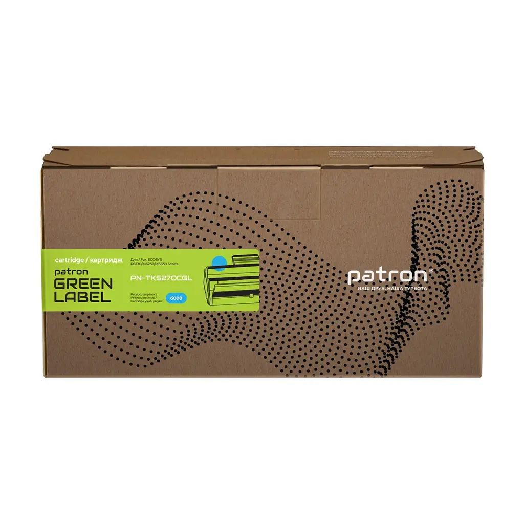 Тонер-картридж Patron Kyocera Mita TK-5270C cyan Green Label (PN-TK5270CGL) - фото 2