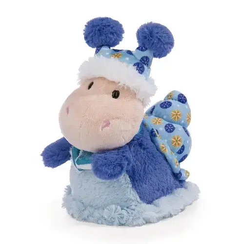 М'яка плюшева іграшка Зимовий Равлик Сілле NICI Cosy Winter Sille Snail 22 см блакитна (SKU-268) - фото 3
