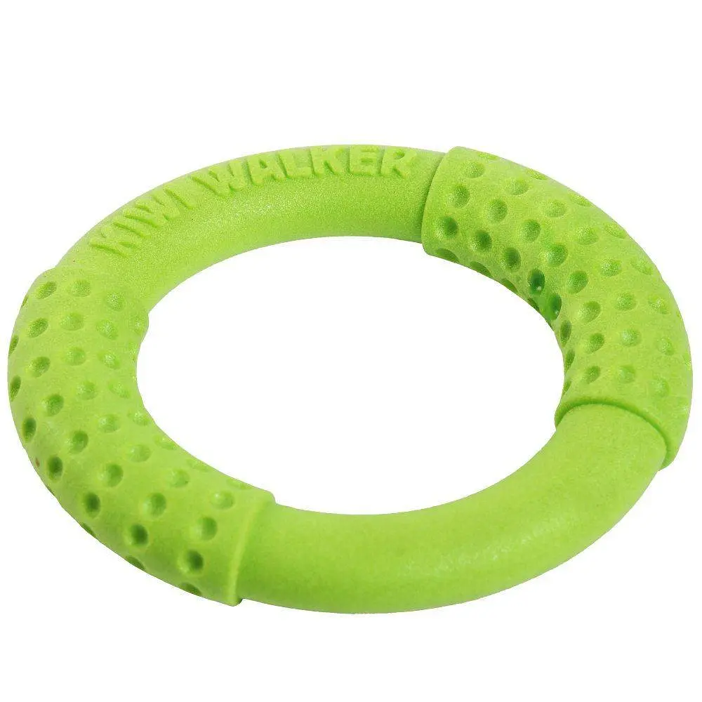 Игрушка Kiwi Walker Кольцо для собак зеленое 13.5 см - фото 2