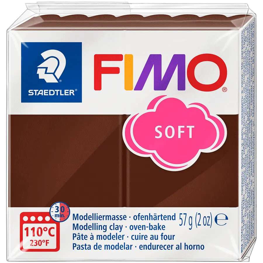 Пластика для біжутерії Soft Шоколадна 57 г Fimo (4006608809836)
