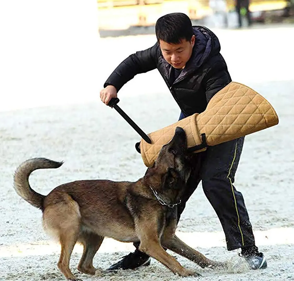 Рукав для дресирування собак Linen Dog Training Bite Sleeve Beige - фото 7