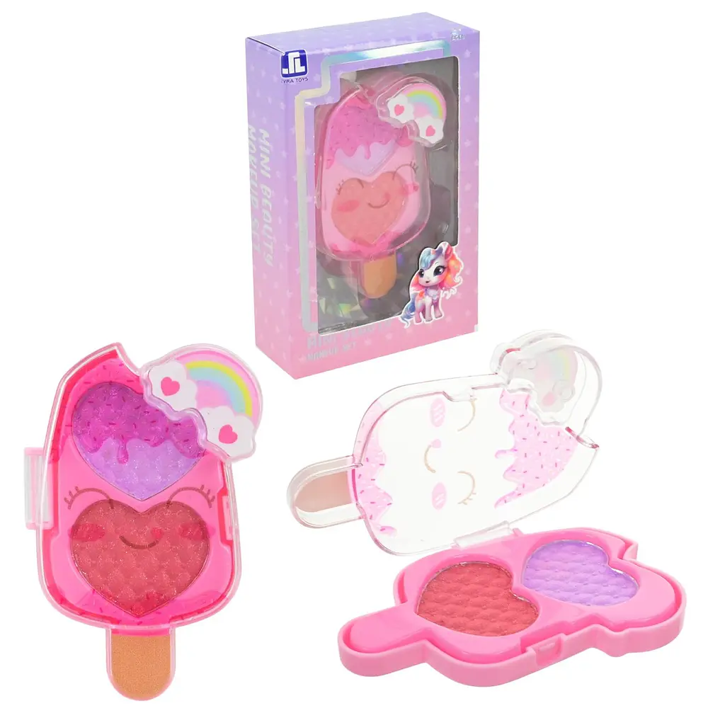 Дитяча палетка косметики Mini Beauty у формі морозива з єдинорогом (ZR-39I)