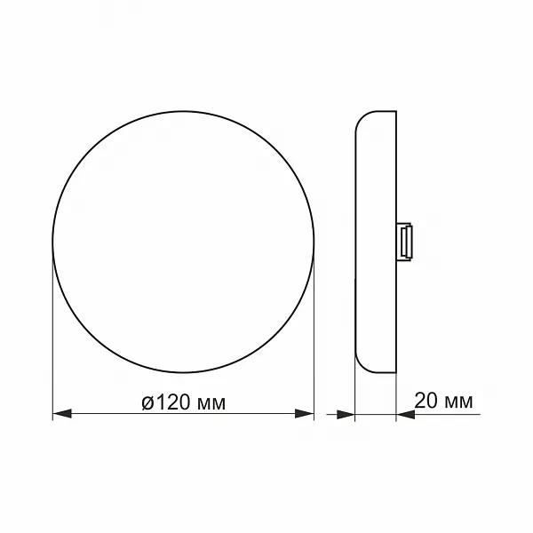 LED світильник безрамковий круглий VIDEX 15W 4100K - фото 3