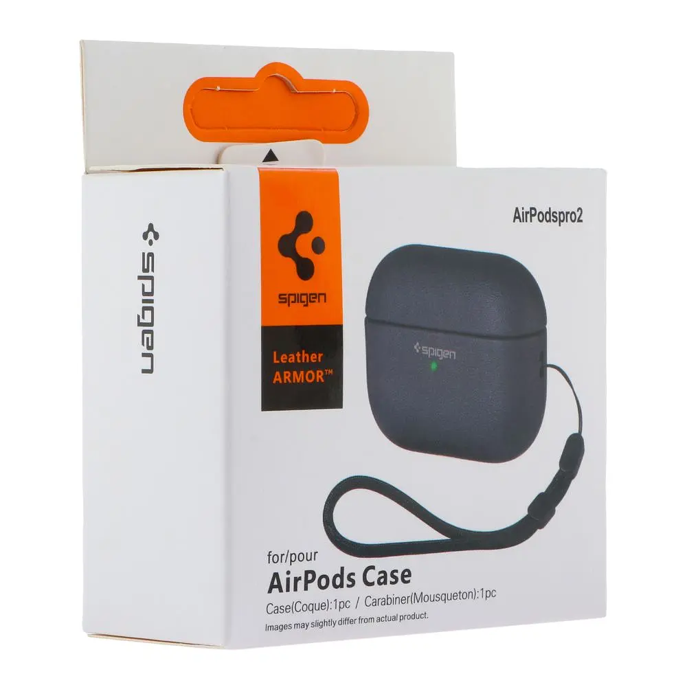 Футляр із нейлоновим шнурком Spigen Leather Armor Airpods Pro 2 Blue (35262_3345605) - фото 2