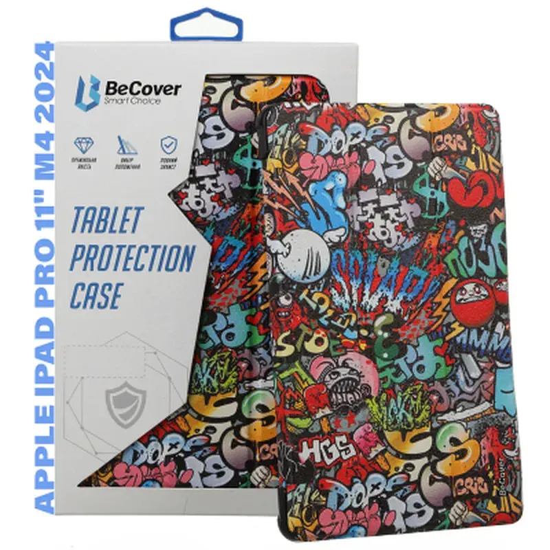 Чохол до планшета BeCover Smart Case Apple iPad Pro 11" M4 2024 Graffiti (711637) - фото 9