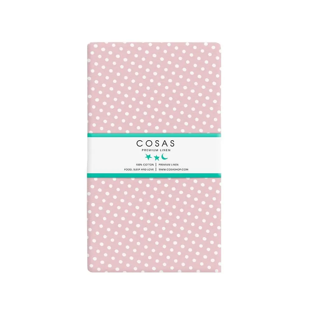 Набір простирадло на резинці Cosas Rose Dots/Grey Stars 90х200х20 см (Set_DropRose_StarGrey_90x200_2) - фото 3