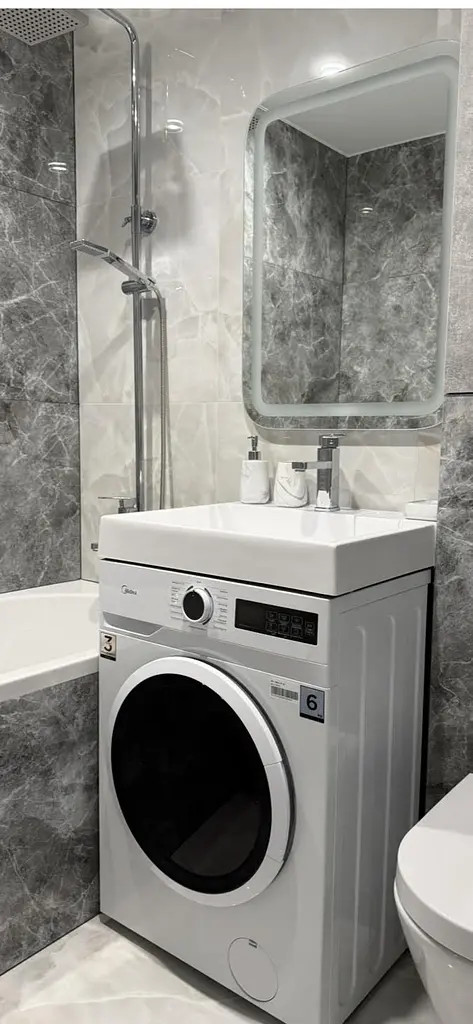 Умивальник акриловий для пральної машини EK-05 60х52см - фото 2