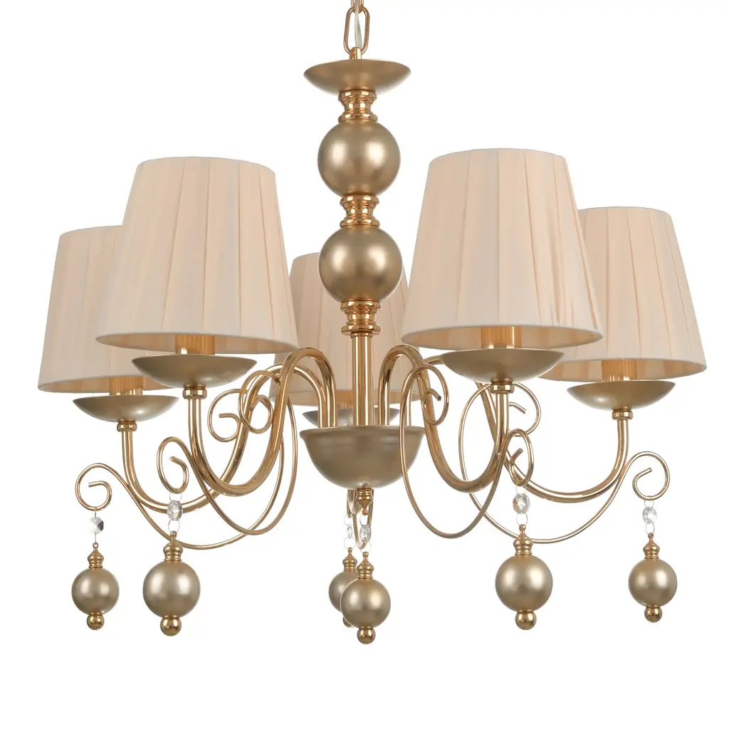 Люстра подвесная Brille с абажуром E14 40W G (BKL-718S/5) - фото 4