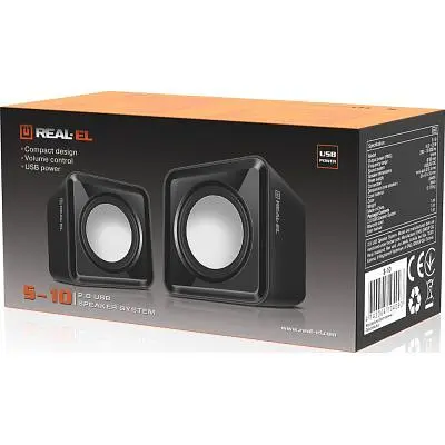 Акустична система REAL-EL S-10 USB Black (EL121100020) - фото 10