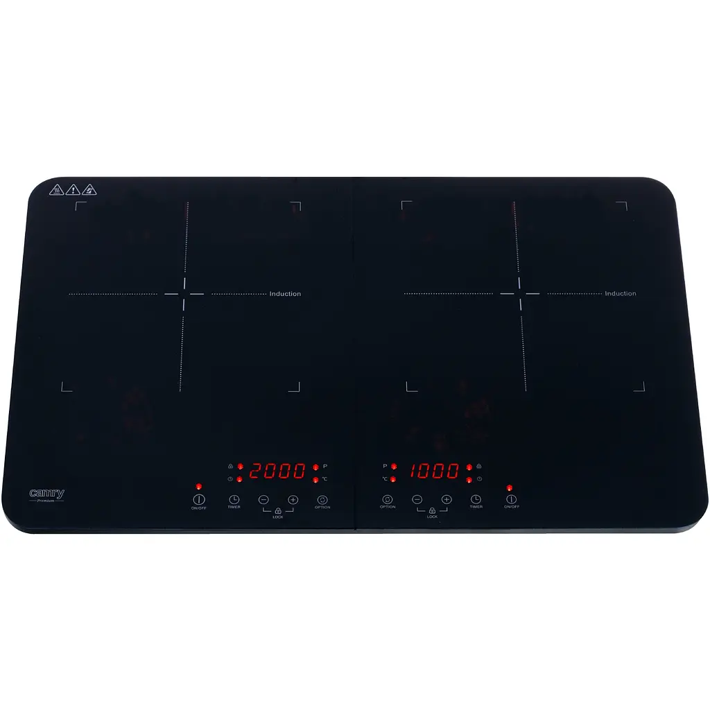 Плита настольная Camry CR 6514 индукционная/ конфорок 2/ 3500Вт+3500В/ 60°-240° С/ стеклокерамика - фото 3