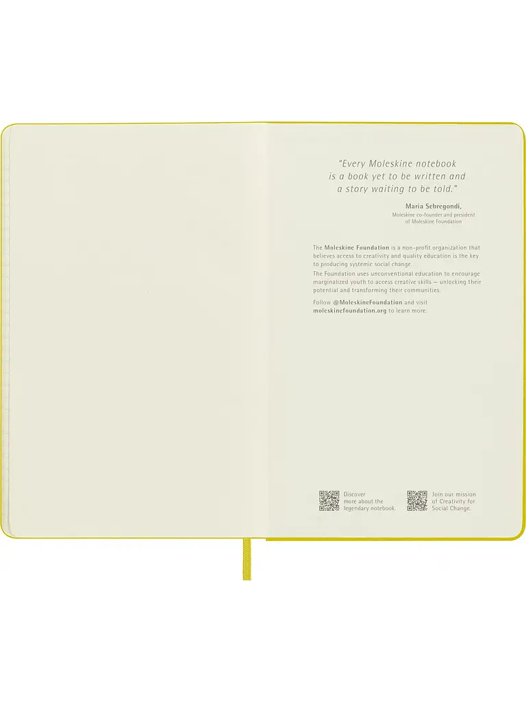 Записник Moleskine Silk середній, Лінійка Солом'яно-жовтий (QP060M6SILK) - фото 6