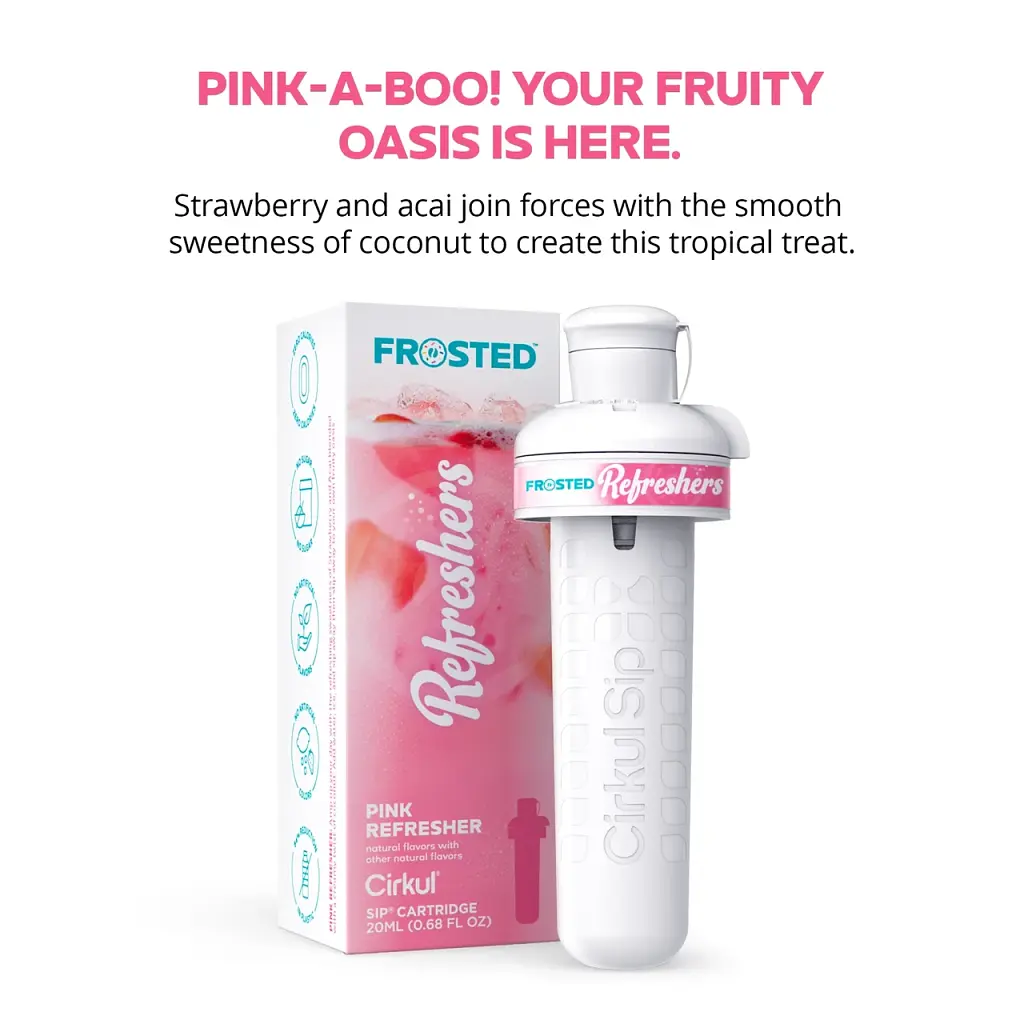 Картридж для напоїв Cirkul Frosted Refreshers Pink Refresher Flavor Cartridge 1 упаковка - фото 9