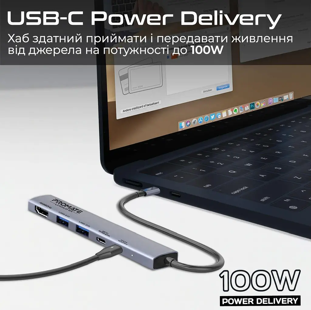 USB-хаб Promate на 5 портов (linkhub-5x) - фото 7