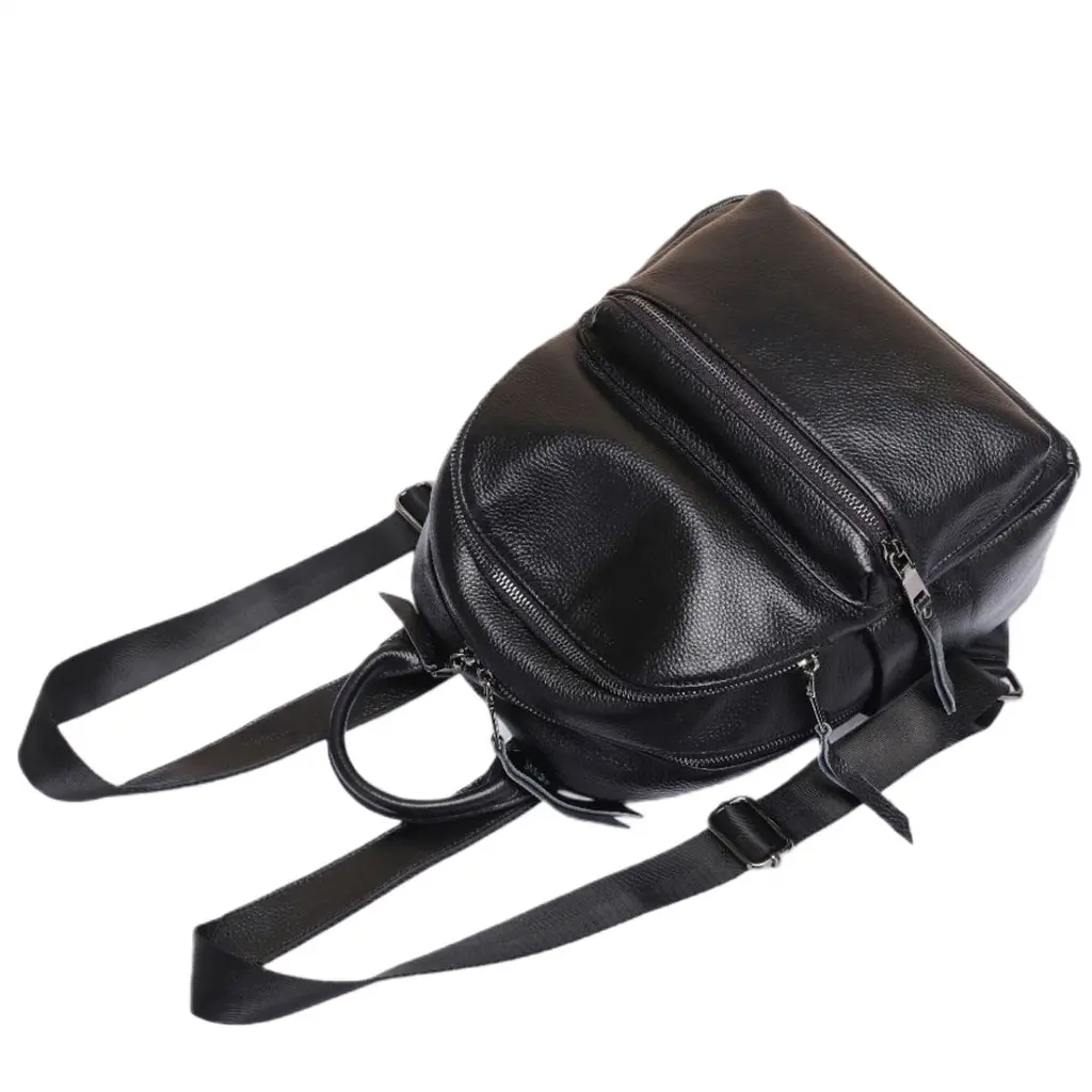 Жіноча сумка-рюкзак наплічний на кожен день 31х27х15 Tiding Bag чорний - фото 3