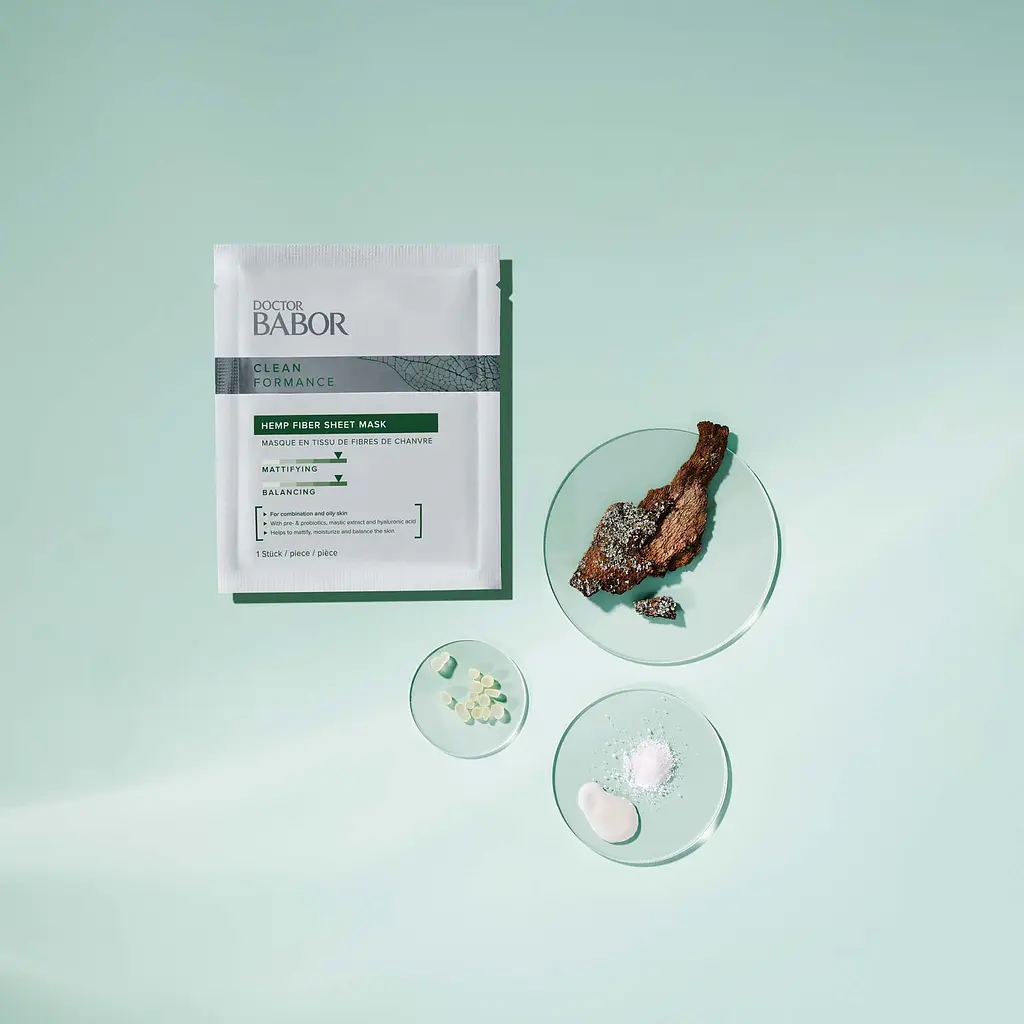 Тканевая маска для лица Babor Doctor Babor Clean Formance Hemp Fiber Sheet Mask 1 шт. - фото 3
