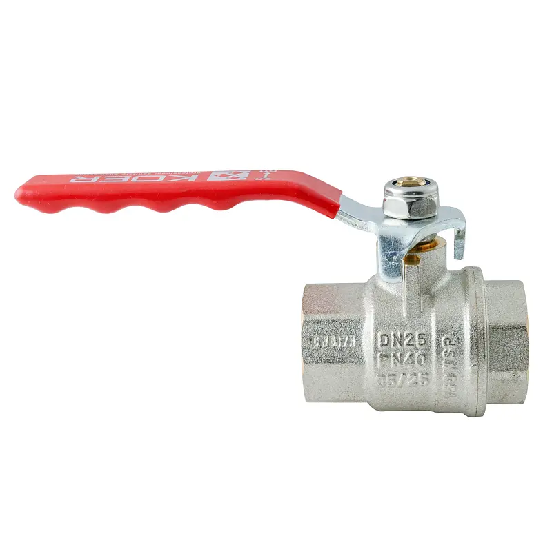 Кран кульовий Ггв Koer Extreme KE.214-25 - 1" FF ручка "важіль" червона KR5746 - фото 4