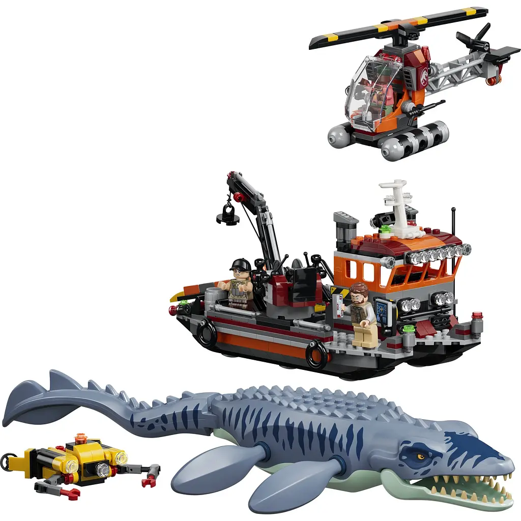 Конструктор LEGO Jurassic World Напад мозазавра на човен 703 ел. (77983) - фото 5