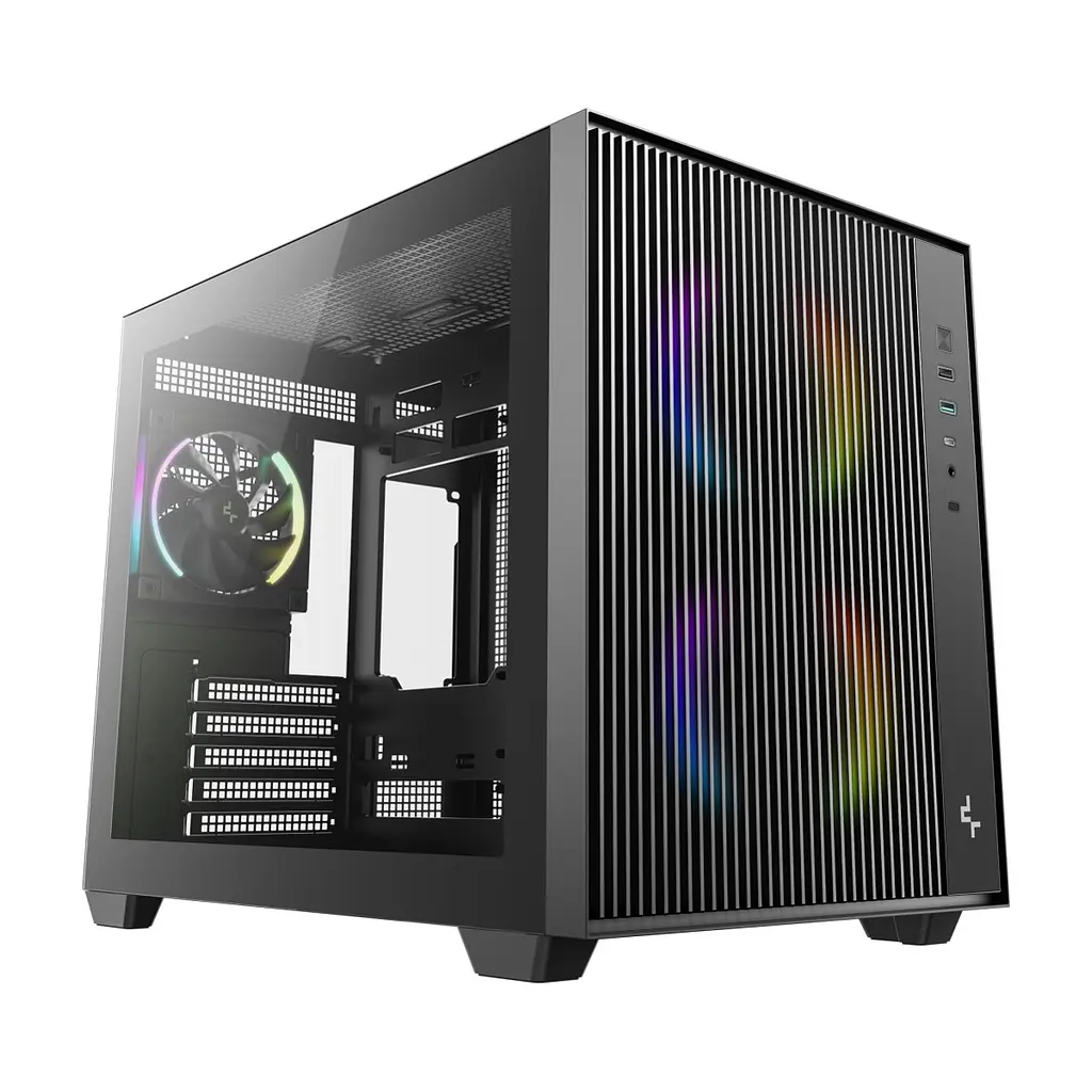 Корпус для ПК Deepcool CG330 Mesh 3F Black (R-CG330MESH-BKANM3-G)
